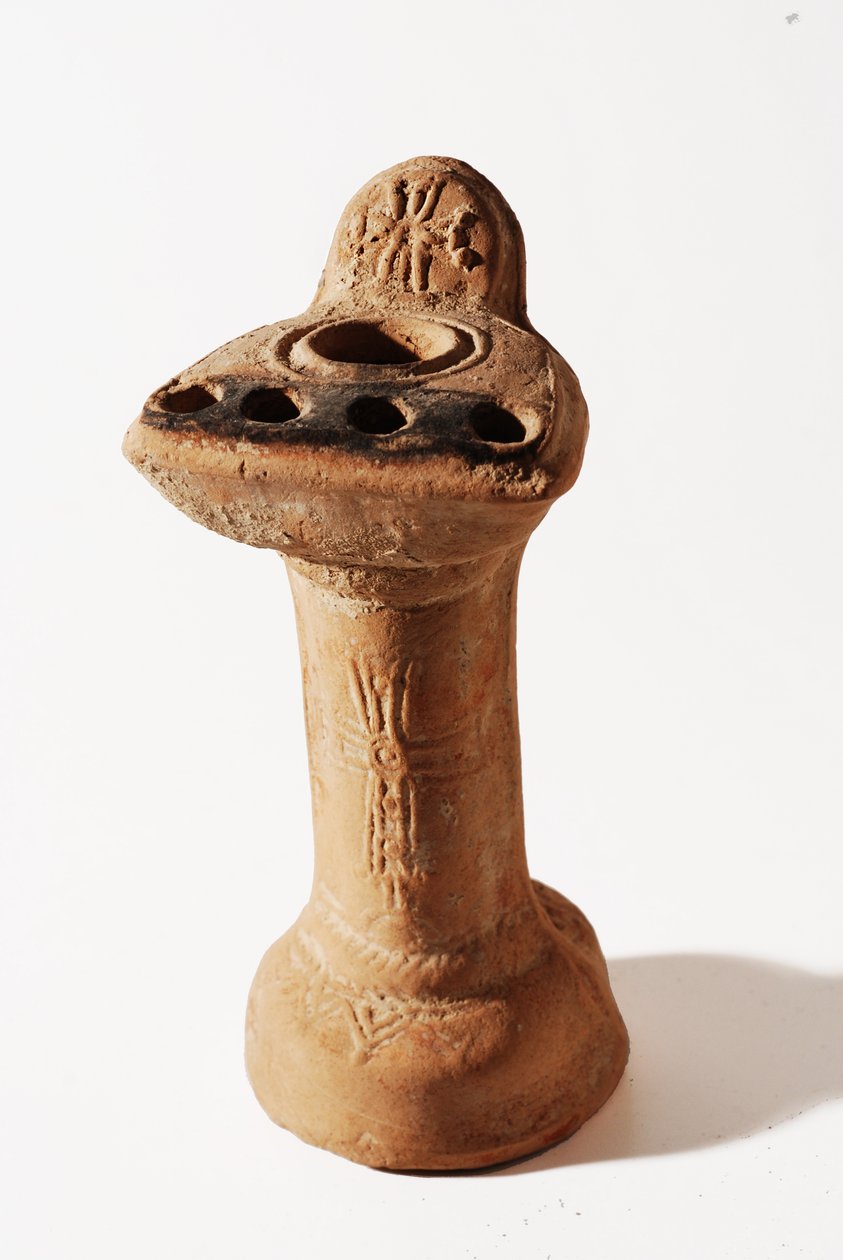 Lâmpada de óleo (cerâmica) de Byzantine
