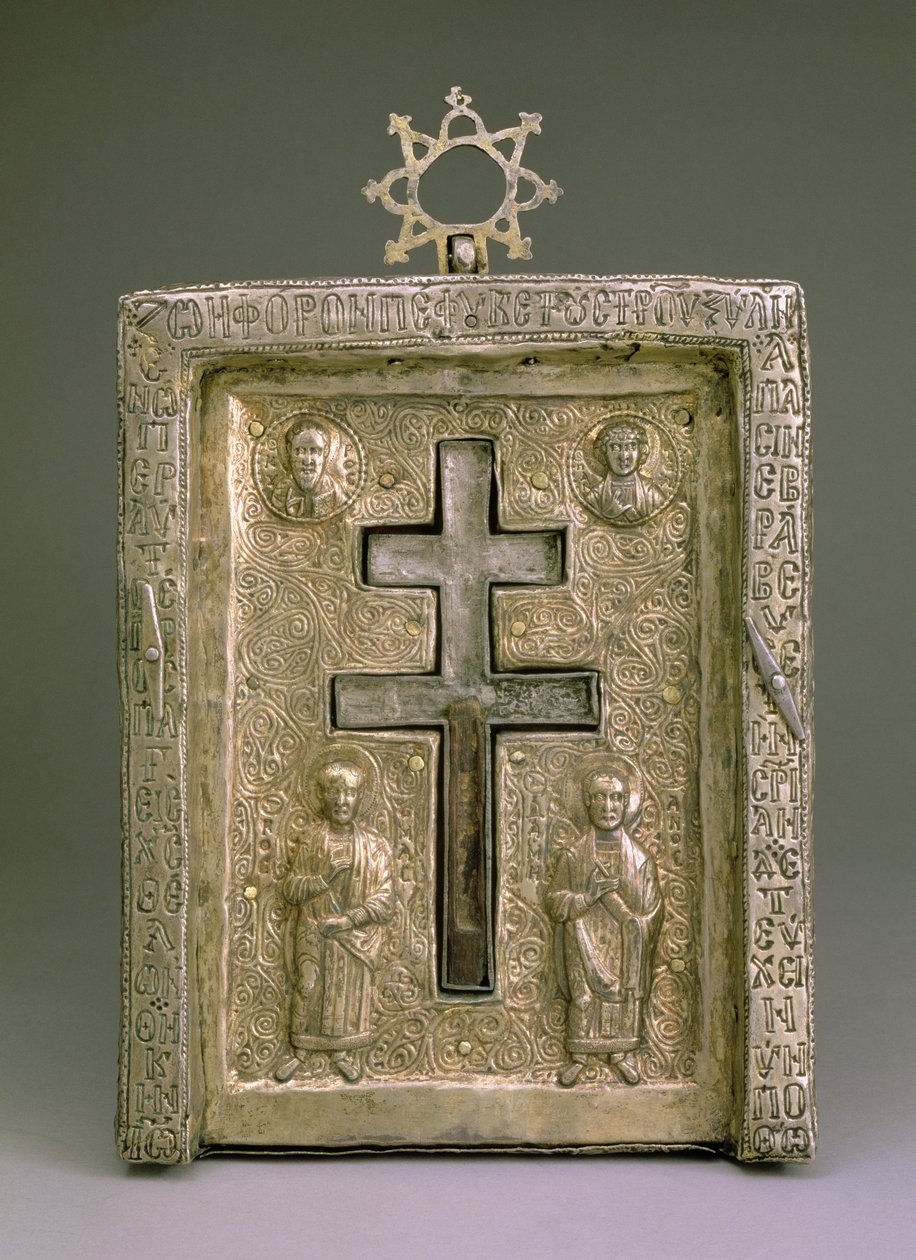 Staurothek (prata) de Byzantine
