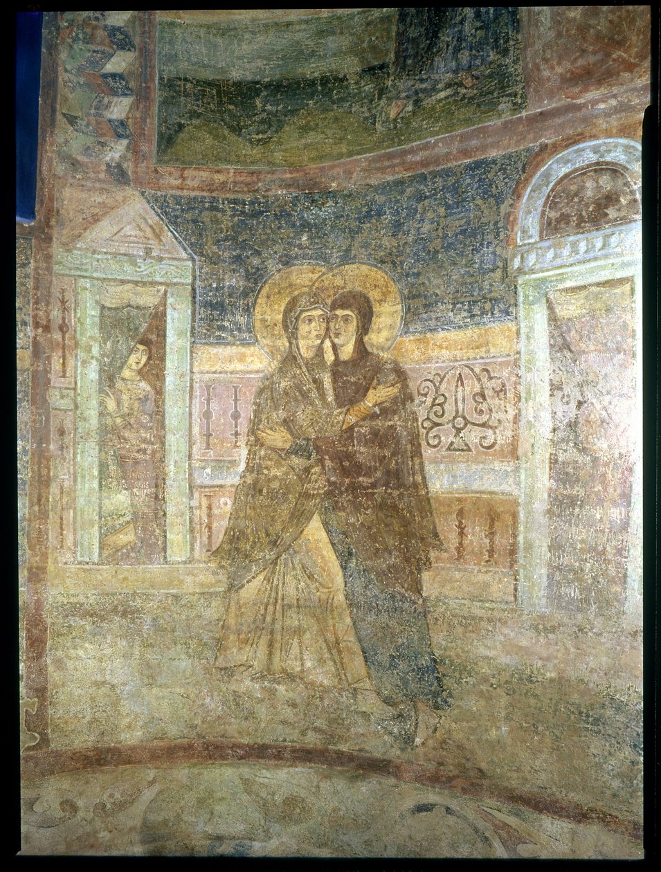 A Visitação, detalhe do interior da capela de Byzantine