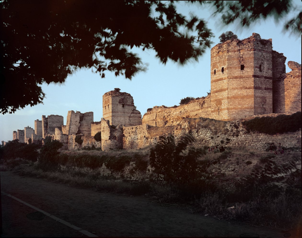 Muralha Teodosiana, construída durante o reinado de Teodósio II (408-50) em 412-22 dC de Byzantine