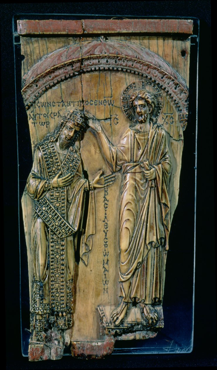 Cristo coroando o imperador Constantino VII de Byzantine Byzantine