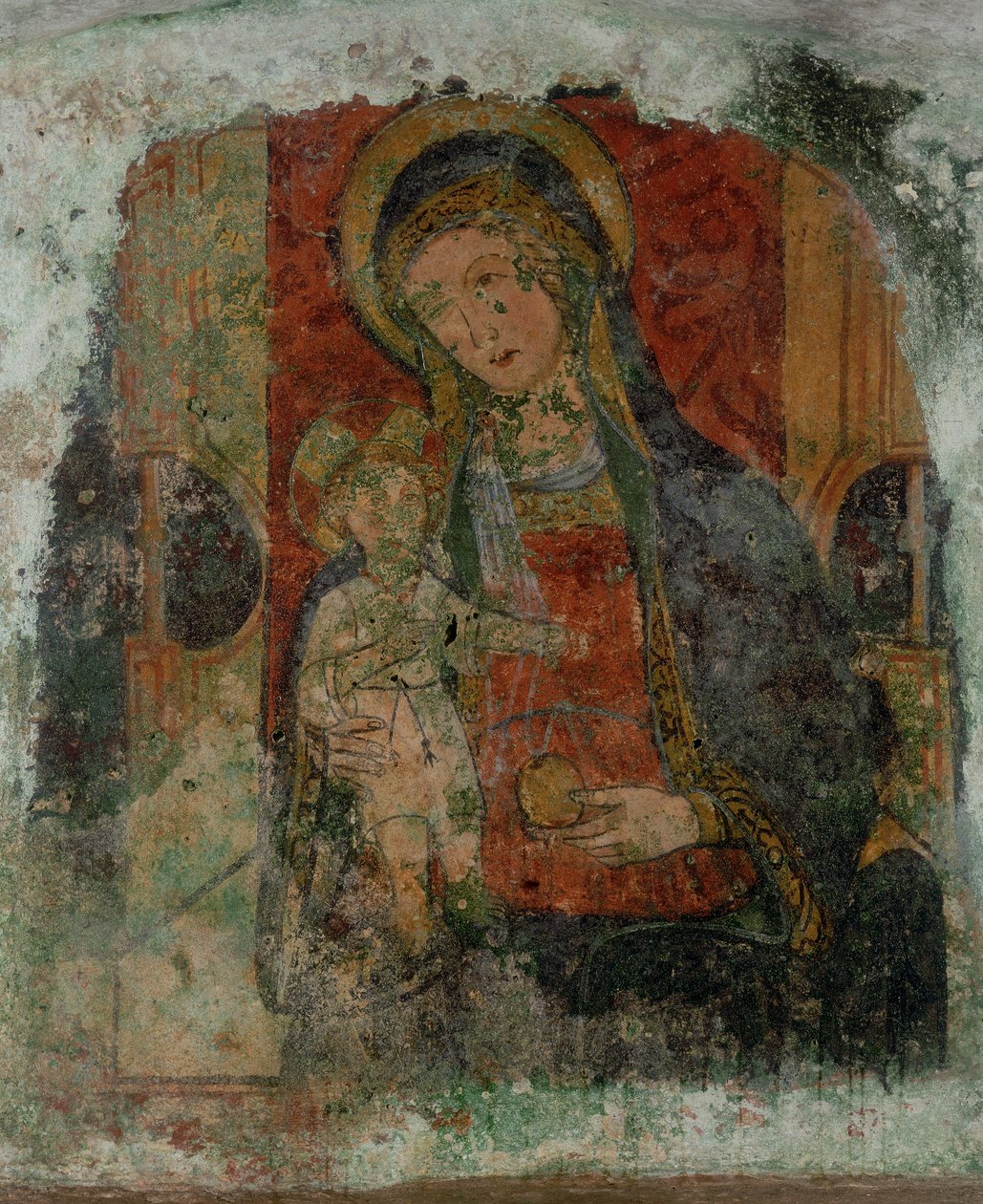 Madonna e criança de Byzantine School