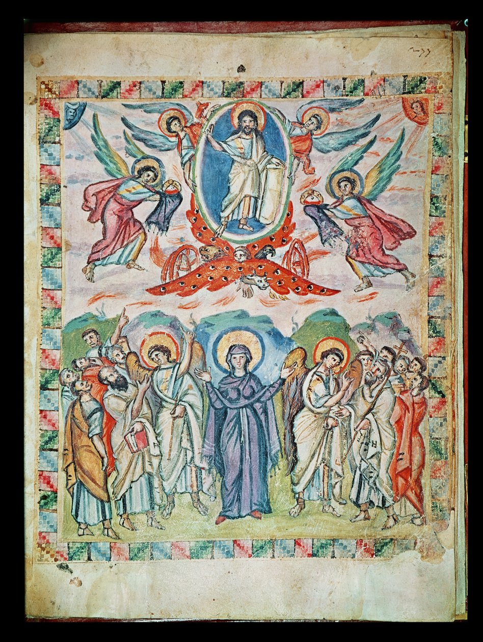 Ms Plt 1 56 A Ascensão, dos Evangelhos Rabula, 586 dC de Byzantine School