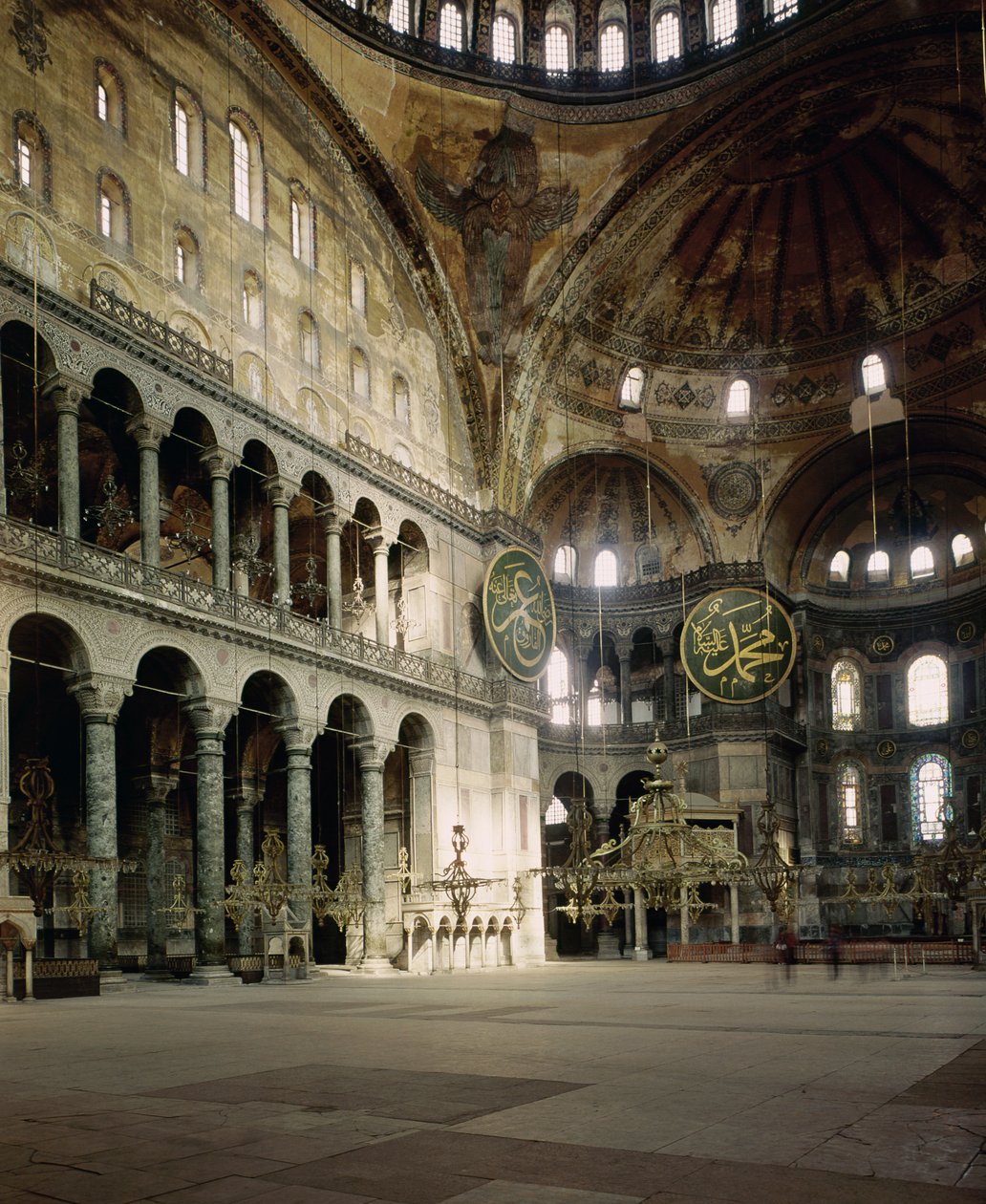 Vista da nave de Byzantine School