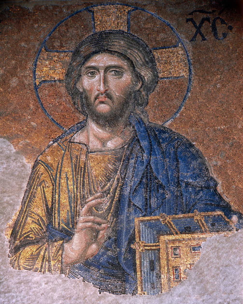 Deesis Christ in Hagia Sophia (mosaico) de Byzantine