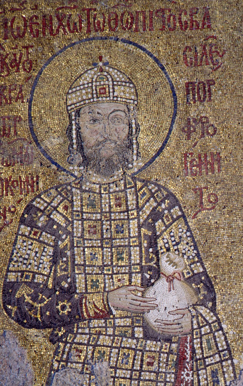 Imperador João Comnenus em Hagia Sophia (mosaico) de Byzantine