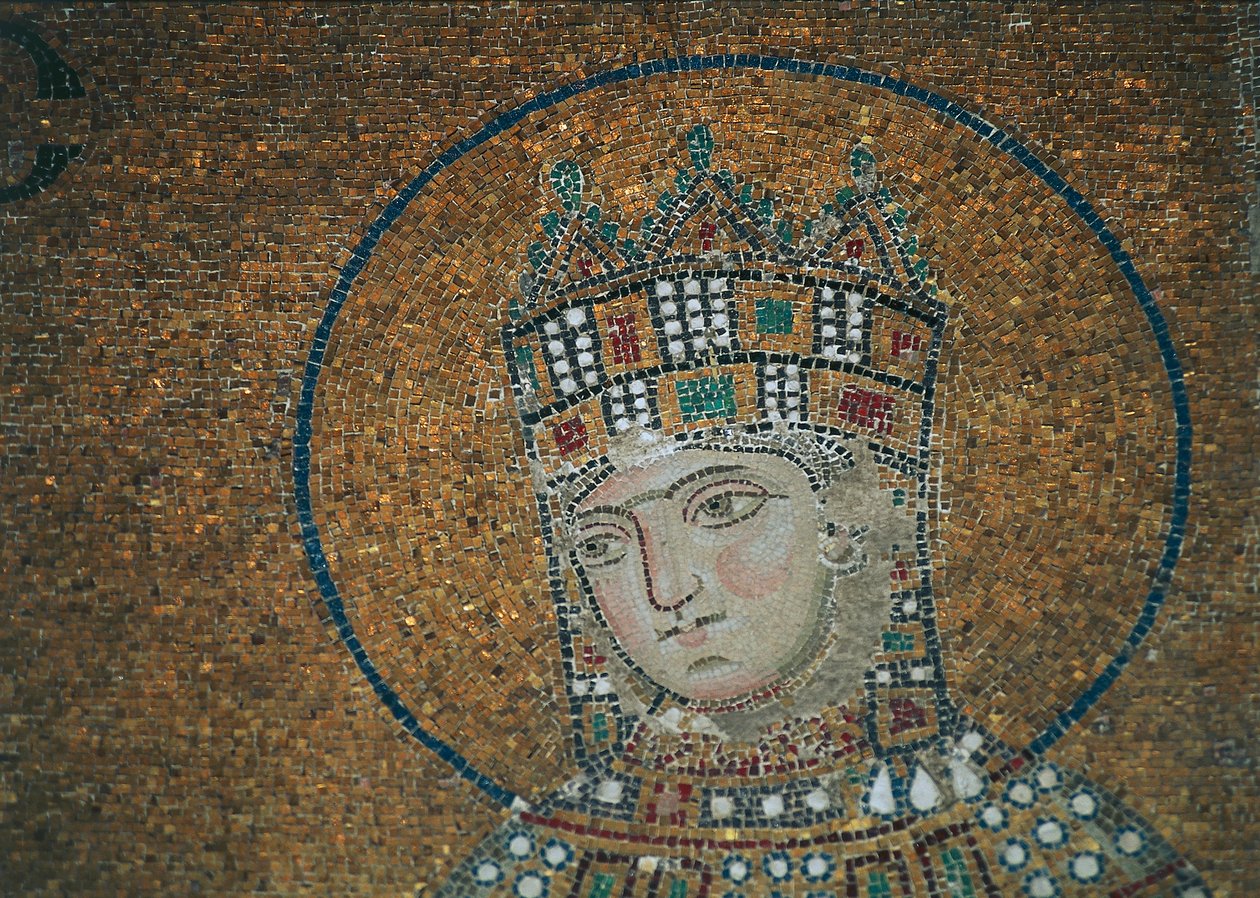Imperatriz Zoe em Hagia Sophia (mosaico) de Byzantine