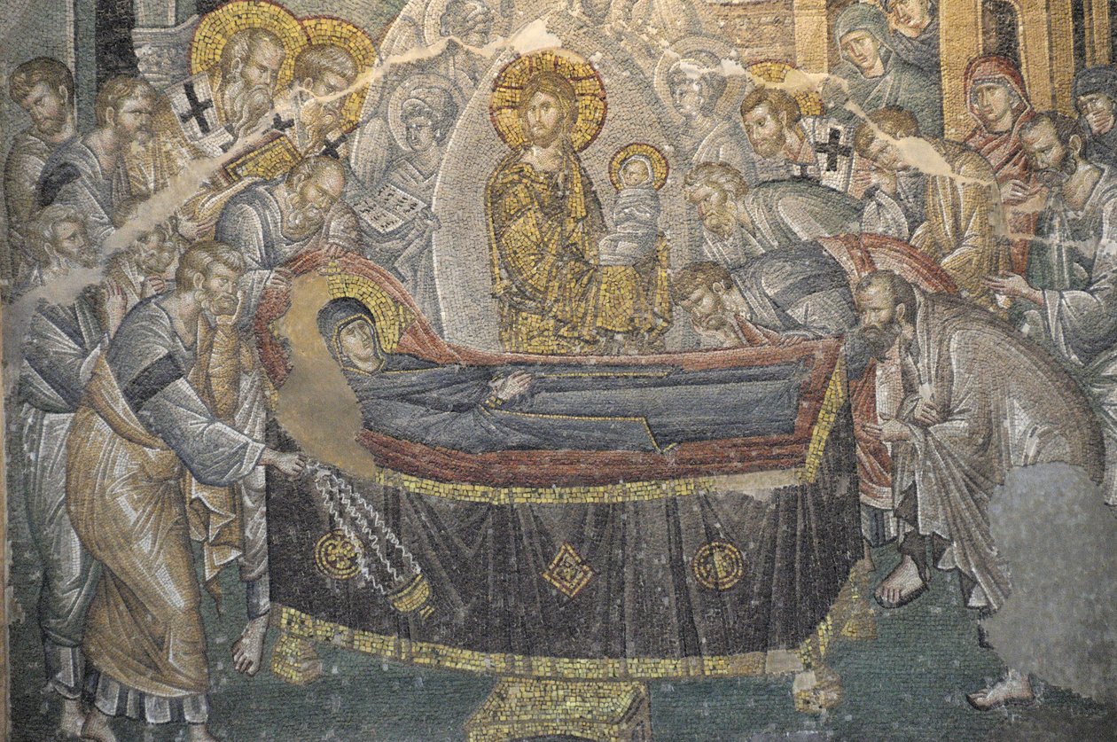 Santo Salvador Fresco na igreja de Chora (Kariye Camii), Istambul, Turquia de Byzantine