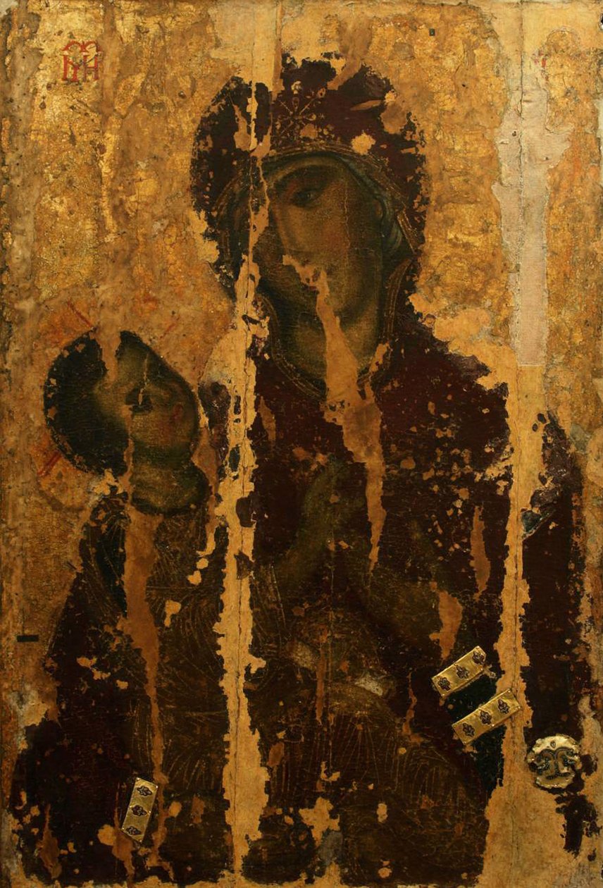 Ícone da Mãe de Deus de Chelm, século XI de Byzantine
