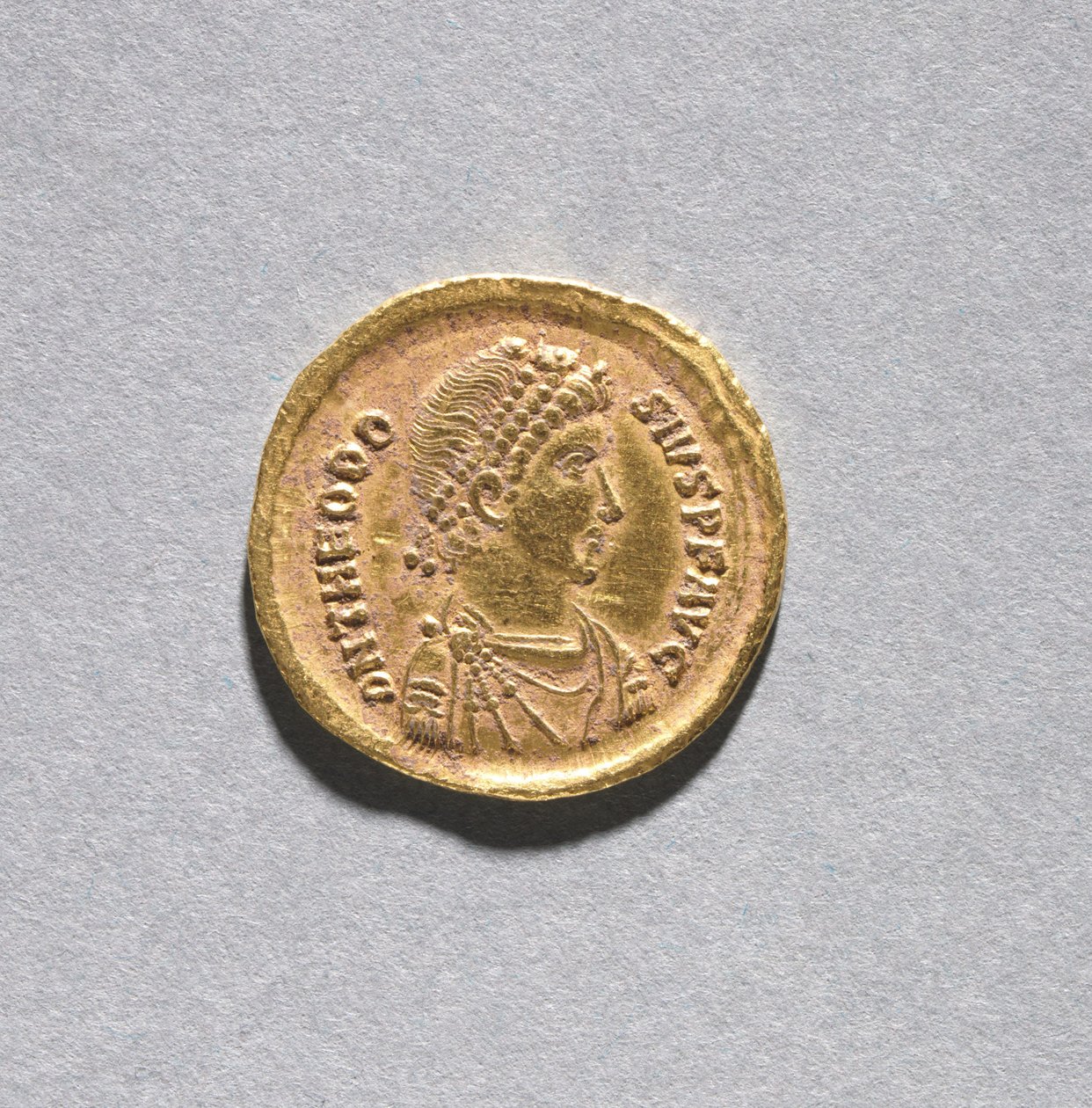 Solidus de Teodósio I o Grande de Byzantine