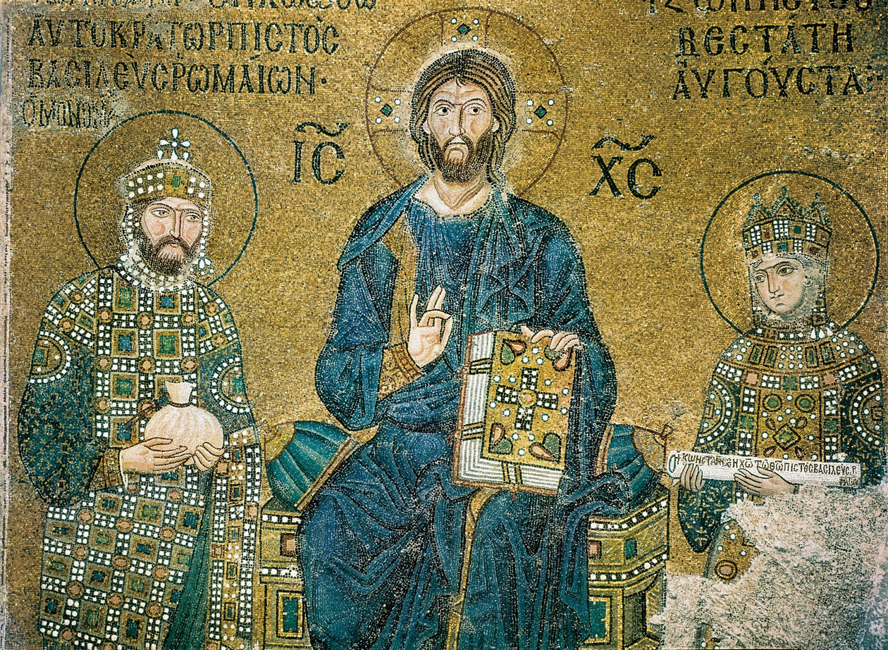 O Mosaico Zoe, Hagia Sophia, Istambul de Byzantine