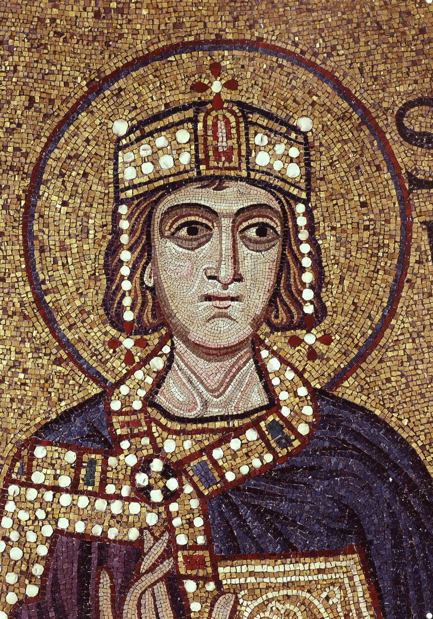 Rei Salomão Detalhe de mosaicos interiores na Basílica de São Marcos, século XII de Byzantine Byzantine