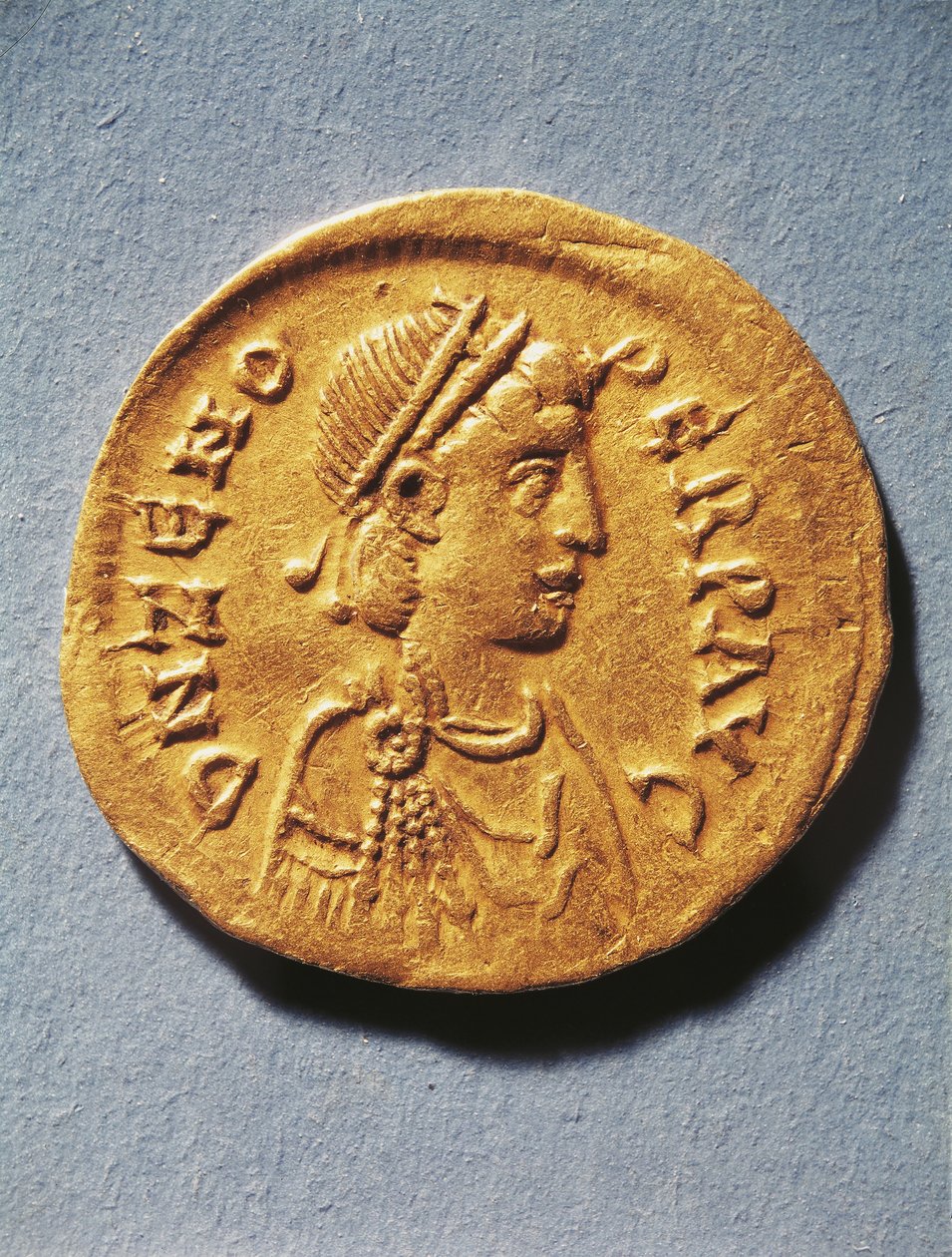Numismática, Roma Antiga, Moeda representando Zeno, Imperador do Império Bizantino de Byzantine Byzantine