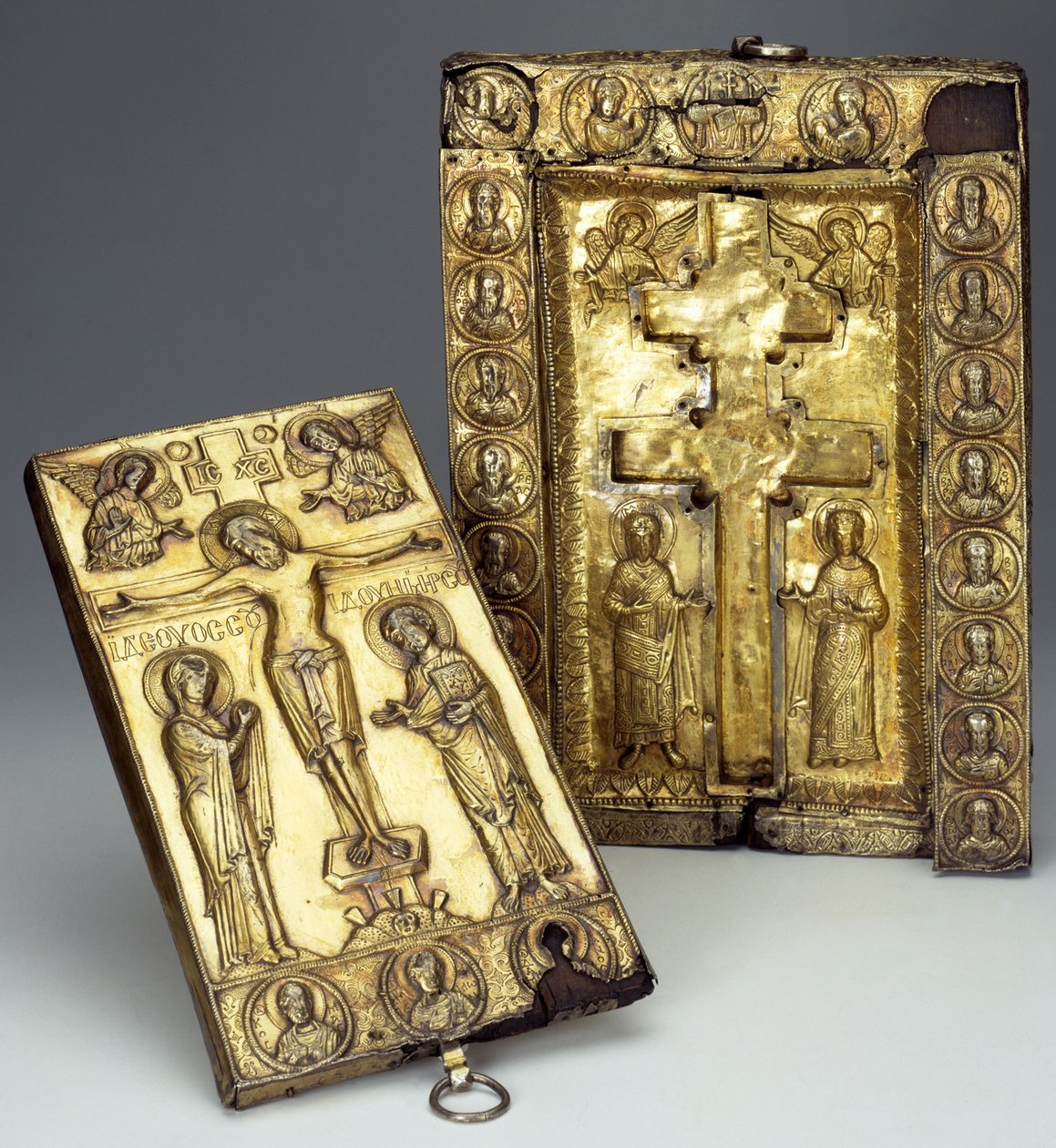 Relicário da Verdadeira Cruz, final do 11º ao início do 12º centavo de Byzantine Byzantine