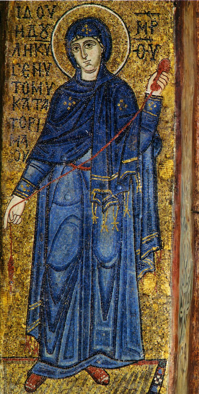 A Virgem da Anunciação, século XI de Byzantine Byzantine