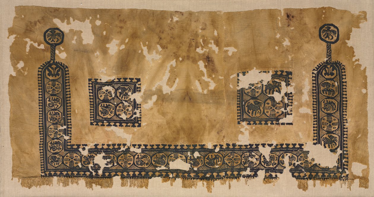 Seção inferior de uma túnica, 400s de Byzantine PeriodEgyptian