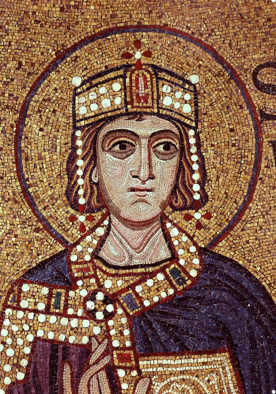 Rei Salomão (Detalhe dos Mosaicos Interiores da Basílica de São Marcos) de Byzantine School