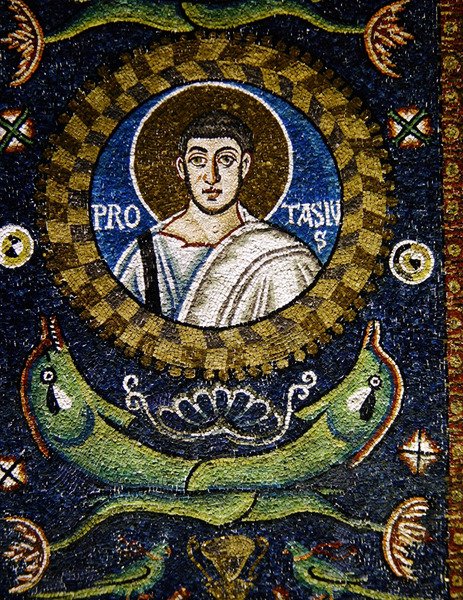 São Protásio (mosaico) de Byzantine School