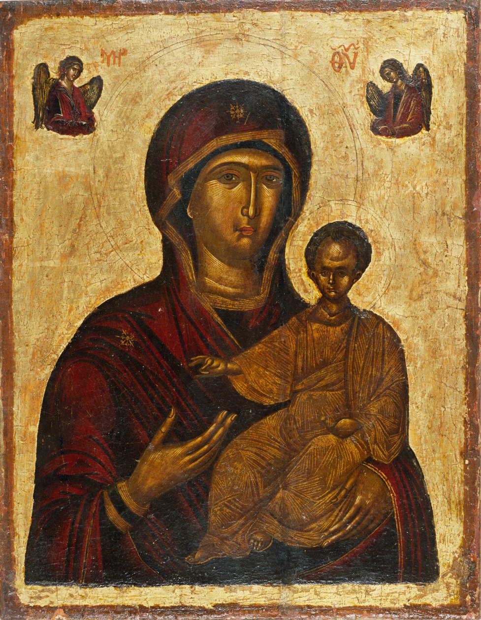A Virgem Hodegetria, 1500s. de Byzantine icon.