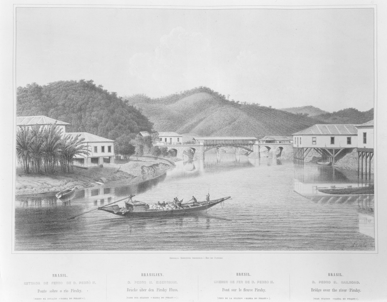 Ponte sobre o rio Pirahy de C. Lindo