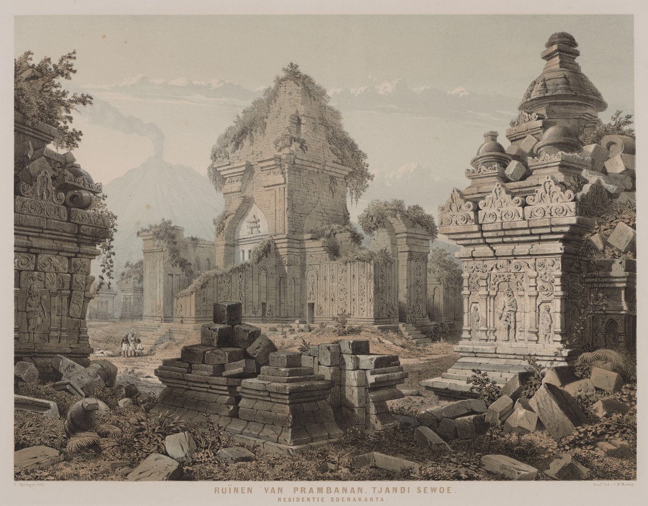 Ruínas de Prambanan de C. Springer