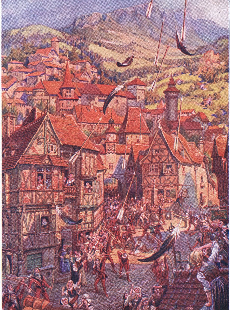 Os veios voavam por todo o lado, desde o pub The Child of the Air.by Duckworth, 1910 de C. Wilhelm