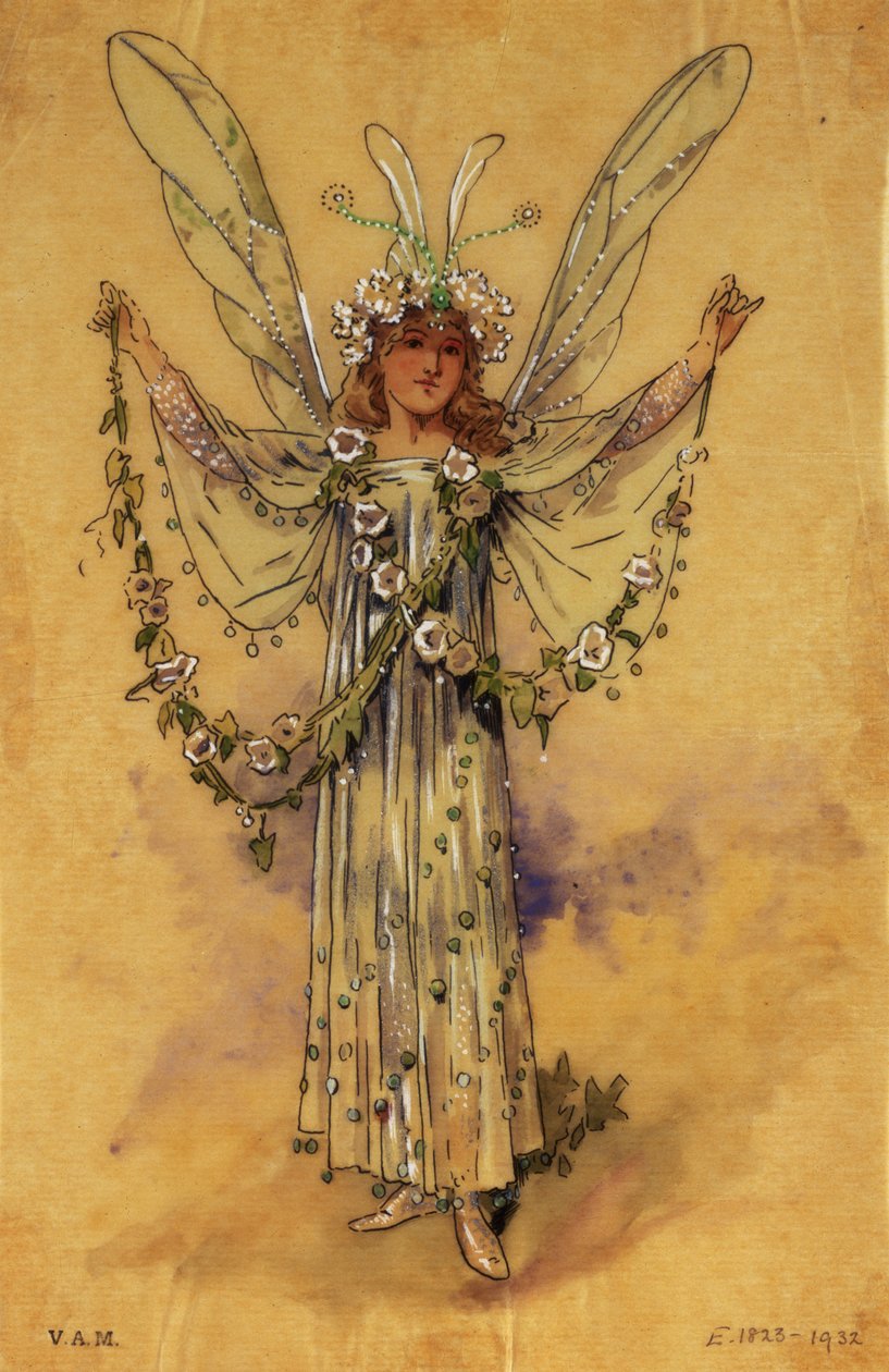 A Fada da Trepadeira, fantasia para Sonho de Uma Noite de Verão, produzido por R. Courtneidge para o Princes Theatre, Manchester de C. Wilhelm