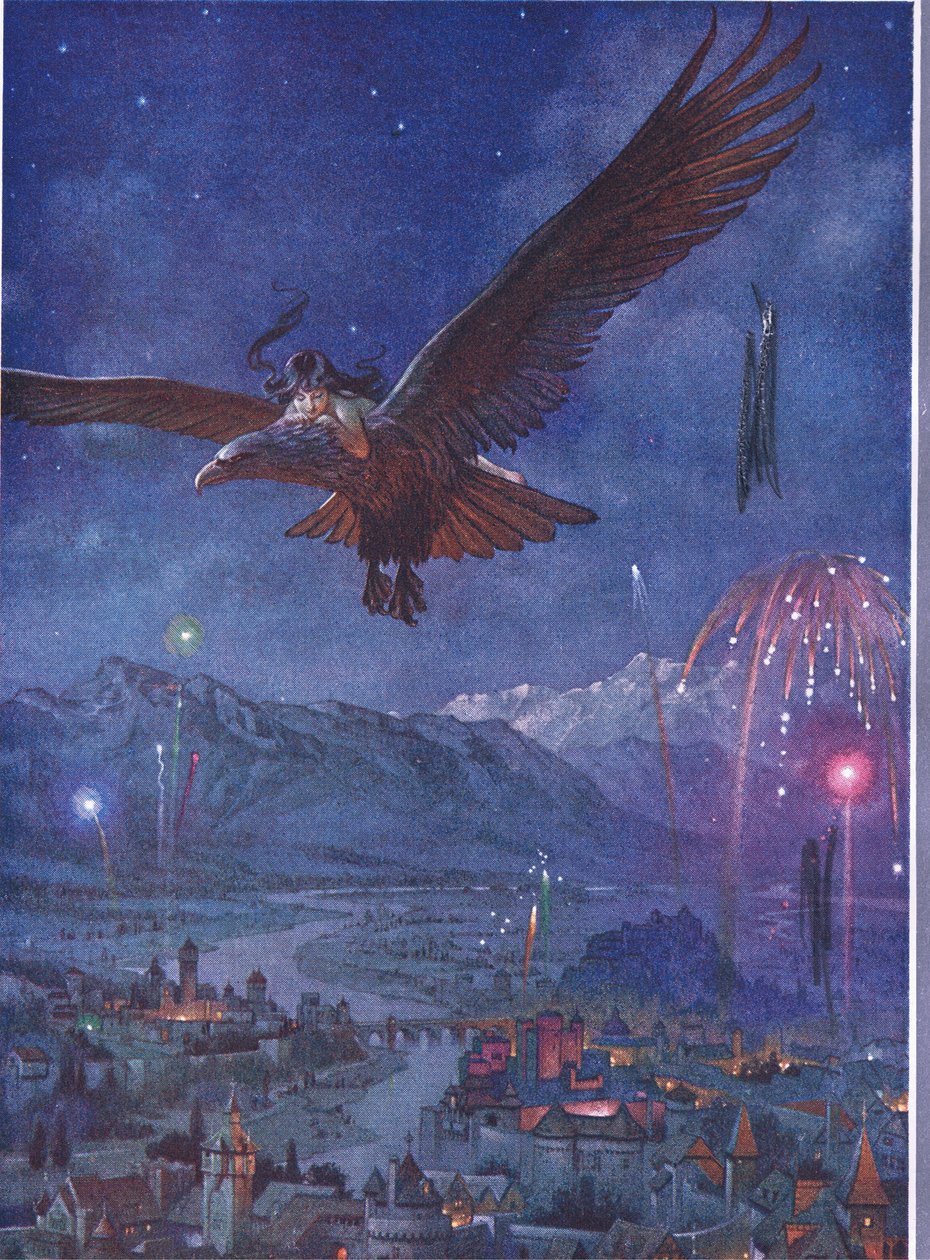 A grande cidade estava regozijando-se porque era o aniversário dos reis, do pub The Child of the Air.by Duckworth, 1910 de C. Wilhelm