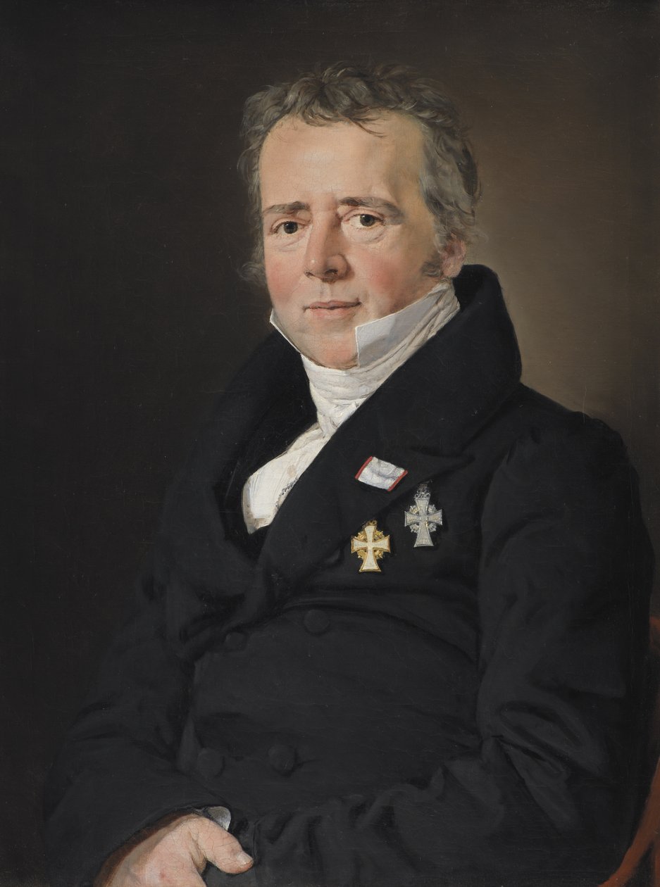 Retrato do cientista Hans Christian Ørsted de C.A. Jensen