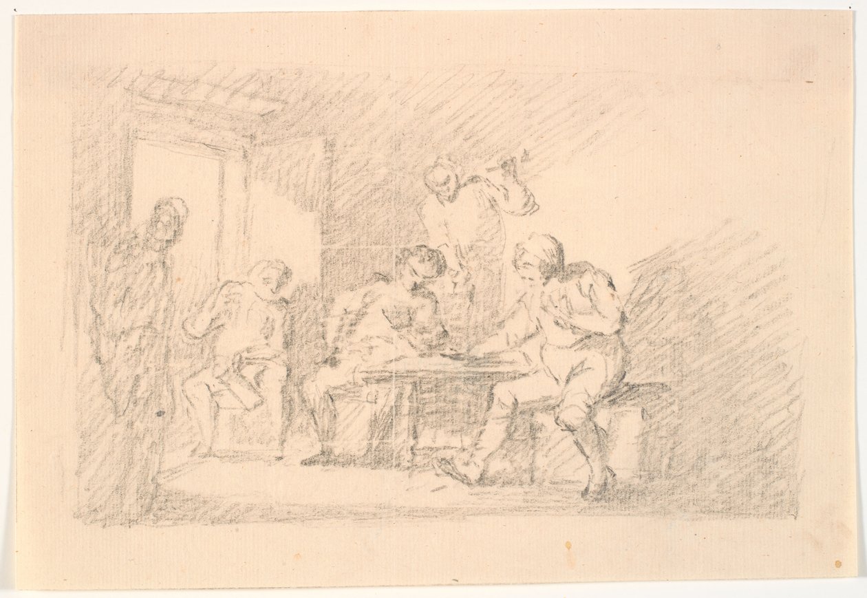 Interior com jogadores de C.A. Lorentzen