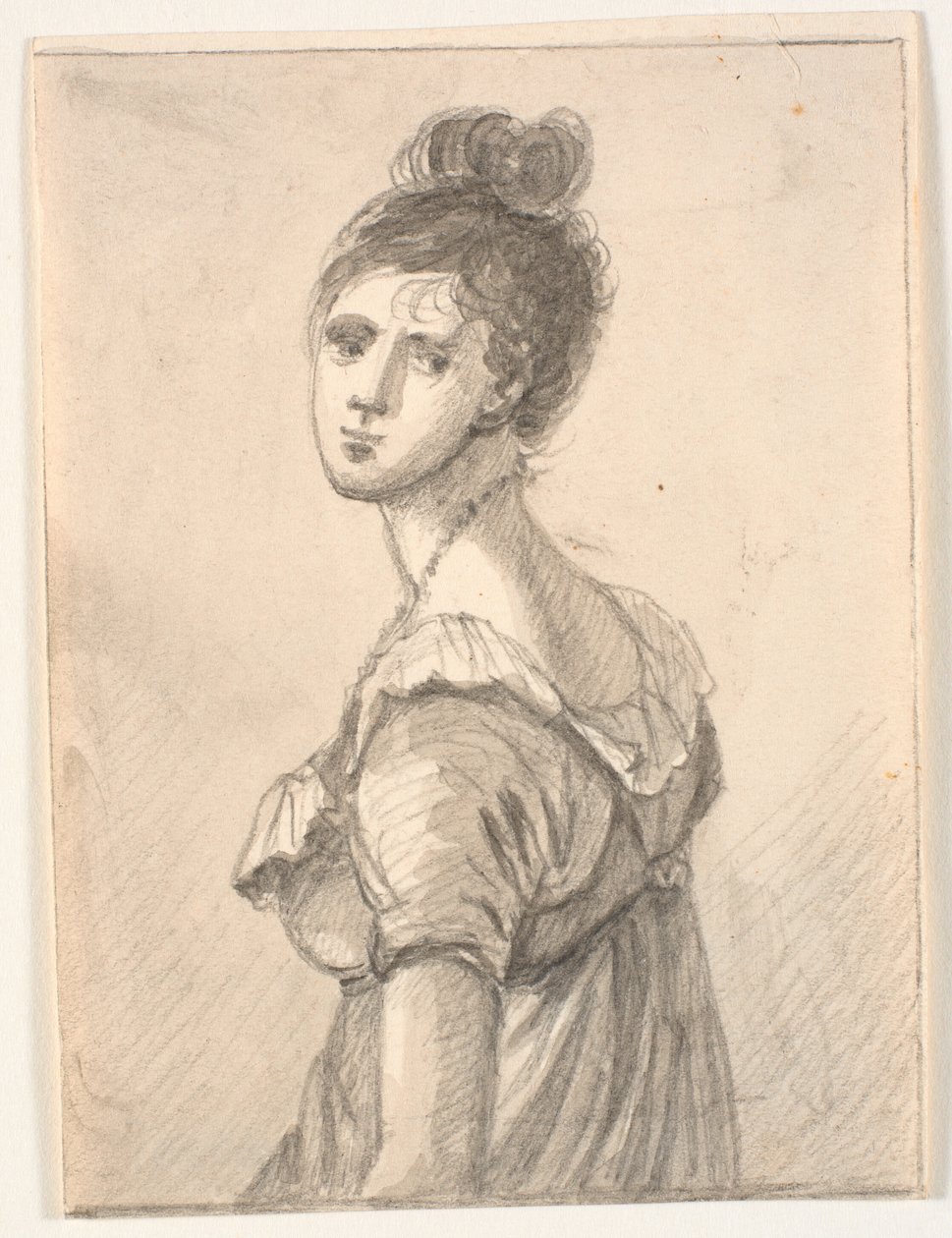 Retrato feminino em metade do comprimento de C.A. Lorentzen