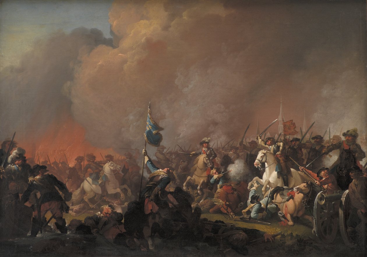 O resultado em Amager 1658 durante a Guerra Sueca 1657-60 de C.A. Lorentzen