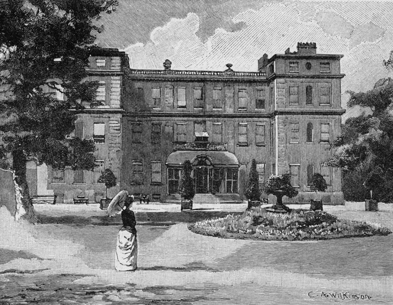 Marlborough House, do jardim, 1863 de C.A. Wilkinson