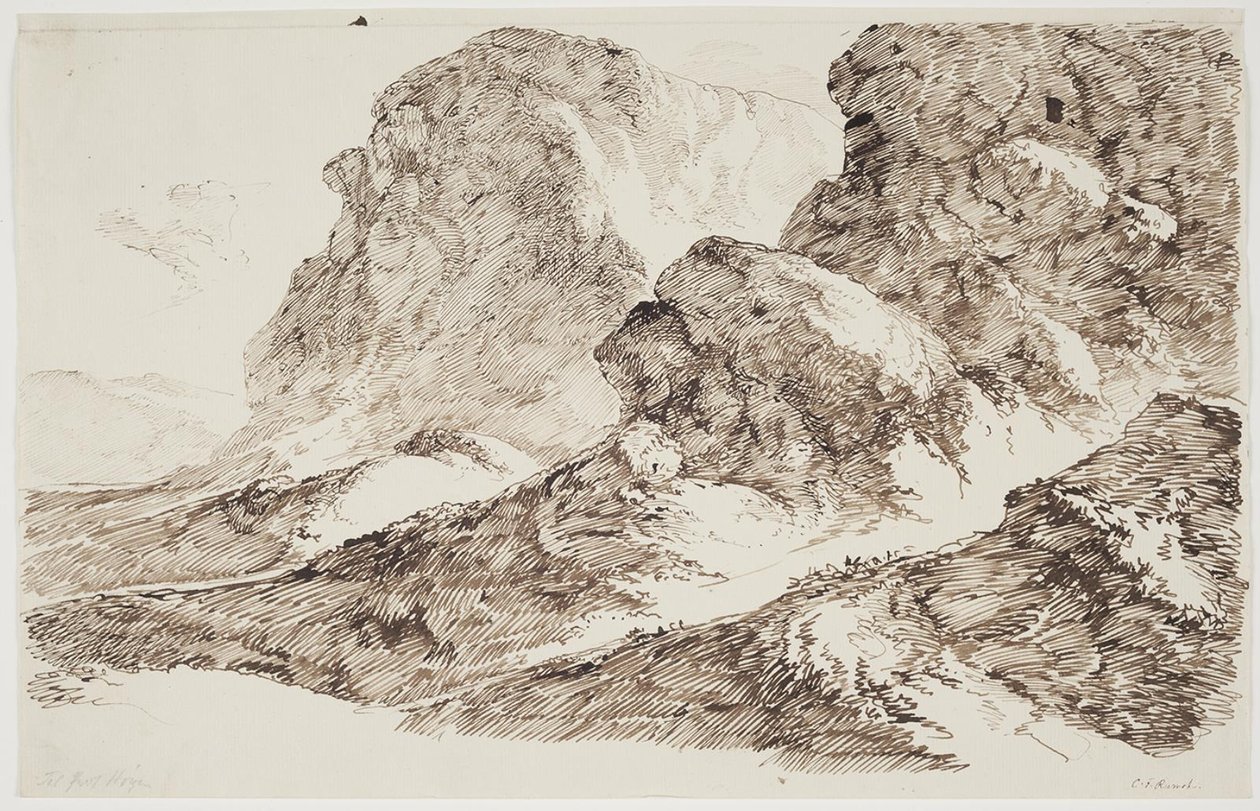 Paisagem montanhosa de C.F. von Rumohr