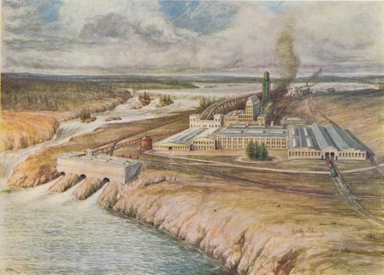 "Paper Mills, Newfoundland", 1916 de C.G Lowther