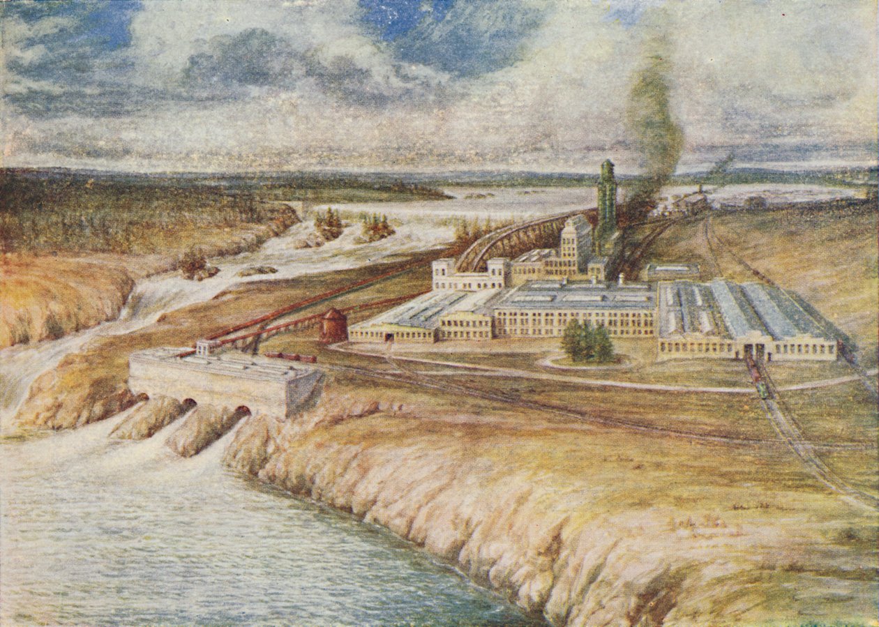 "Paper Mills, Newfoundland", 1924 de C.G Lowther
