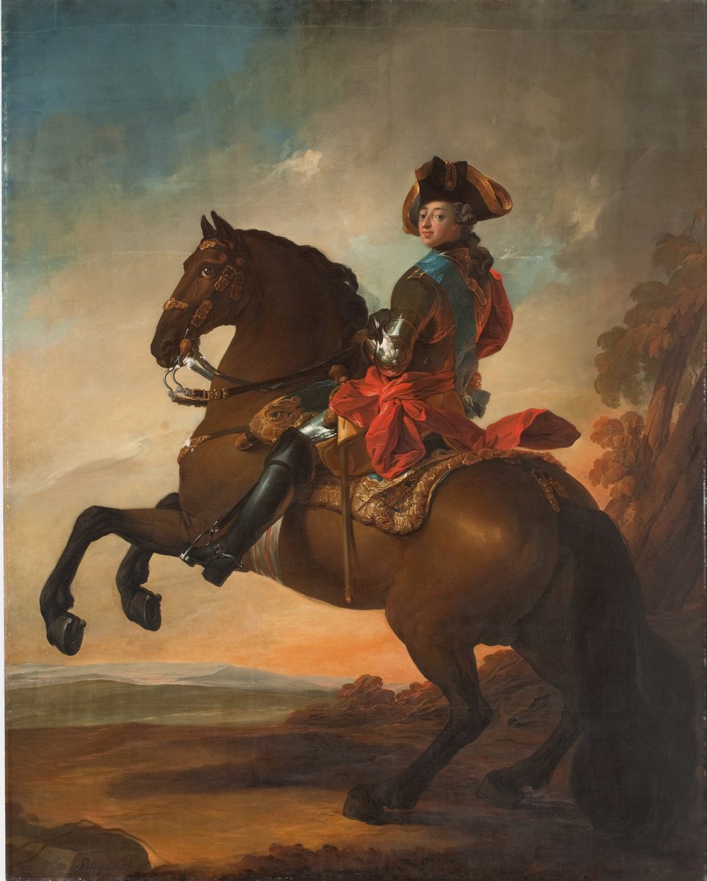 Frederik V a cavalo de C.G. Pilo