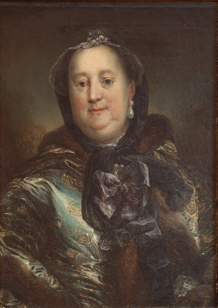 Retrato da Duquesa Antoinette Amalie de Braunschweig-Wolfenbüttel de C.G. Pilo