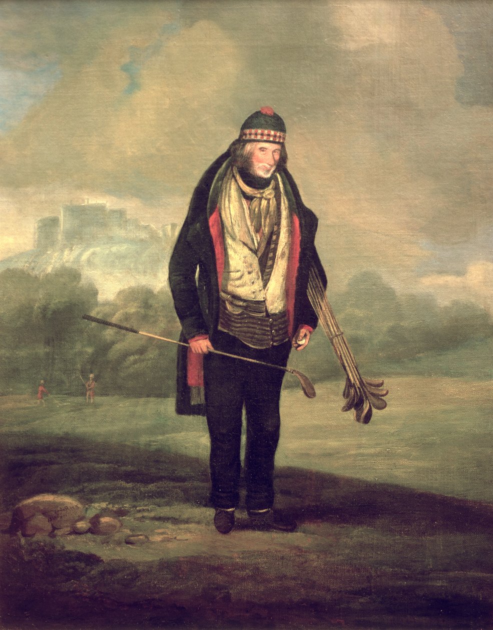 Caddie Willie em Bruntsfield, Edimburgo, 1824 de C.H Robertson