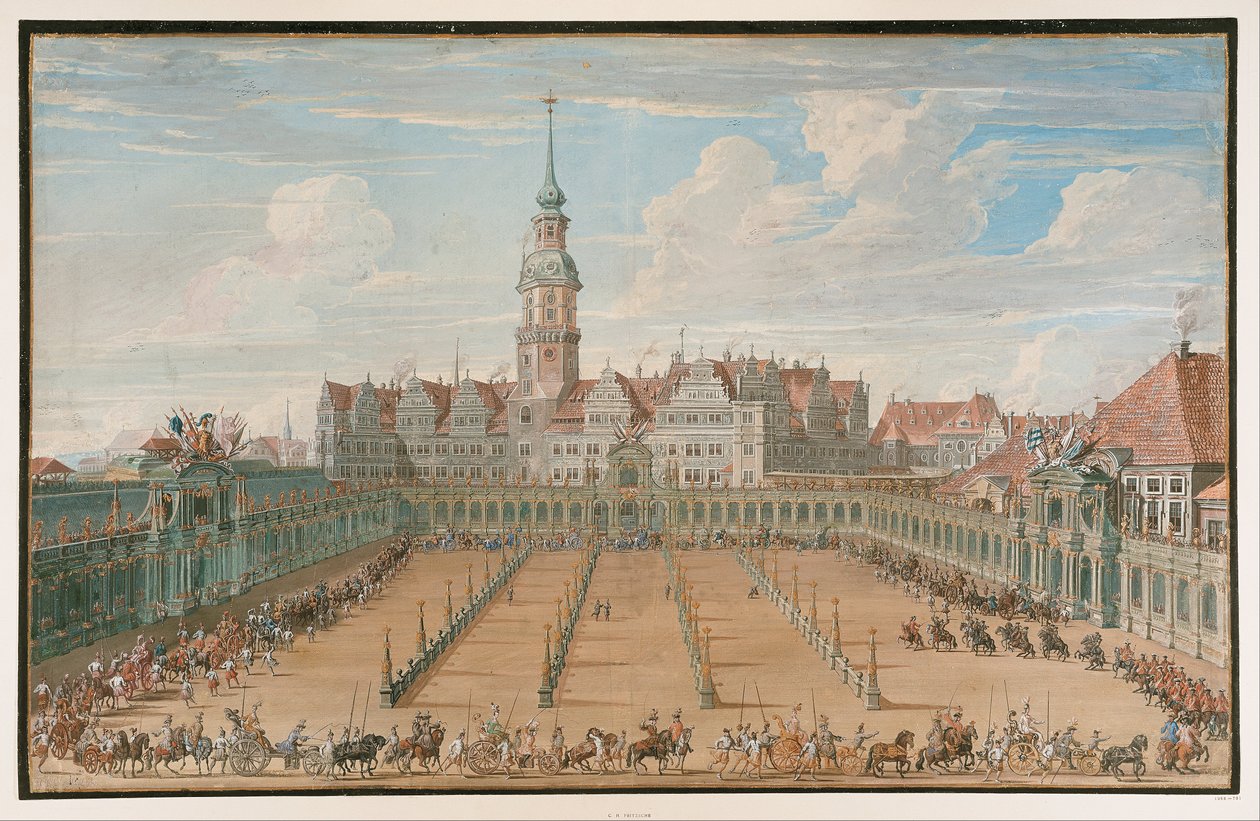 Desfile das Corridas do Anel das Senhoras, Dresden de C.H. Fritzsche