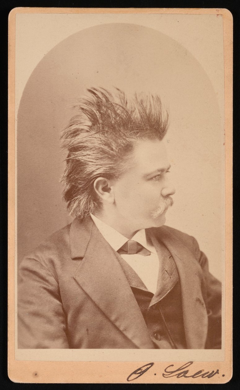 Retrato de Oscar Loew, por volta de 1876. de CH McCallister