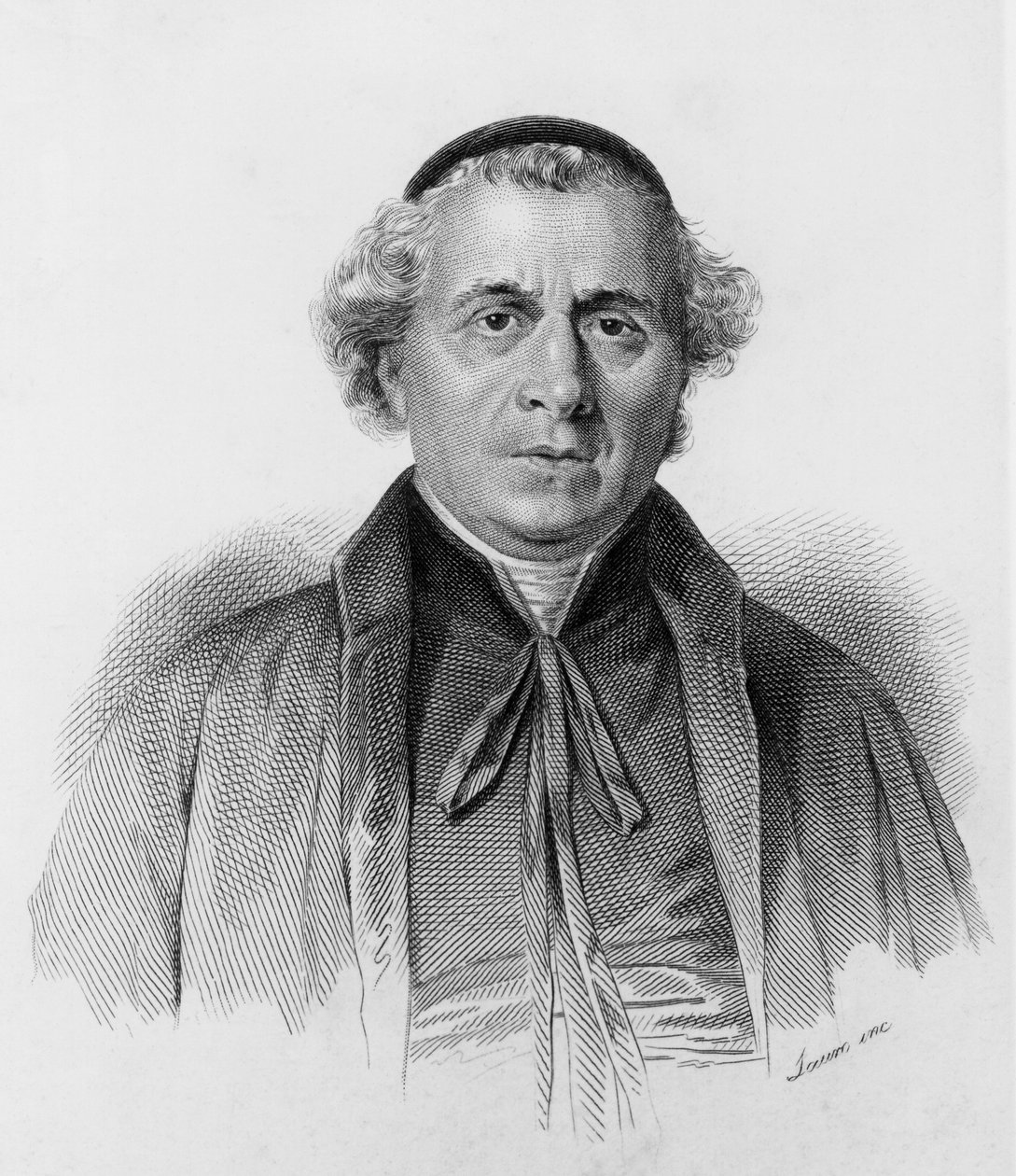 Retrato de Gioacchino Ventura di Raulica (1792-1861), jesuíta italiano, orador, patriota, filósofo e escritor, gravura de J.B. and Brown J. Rowbotham