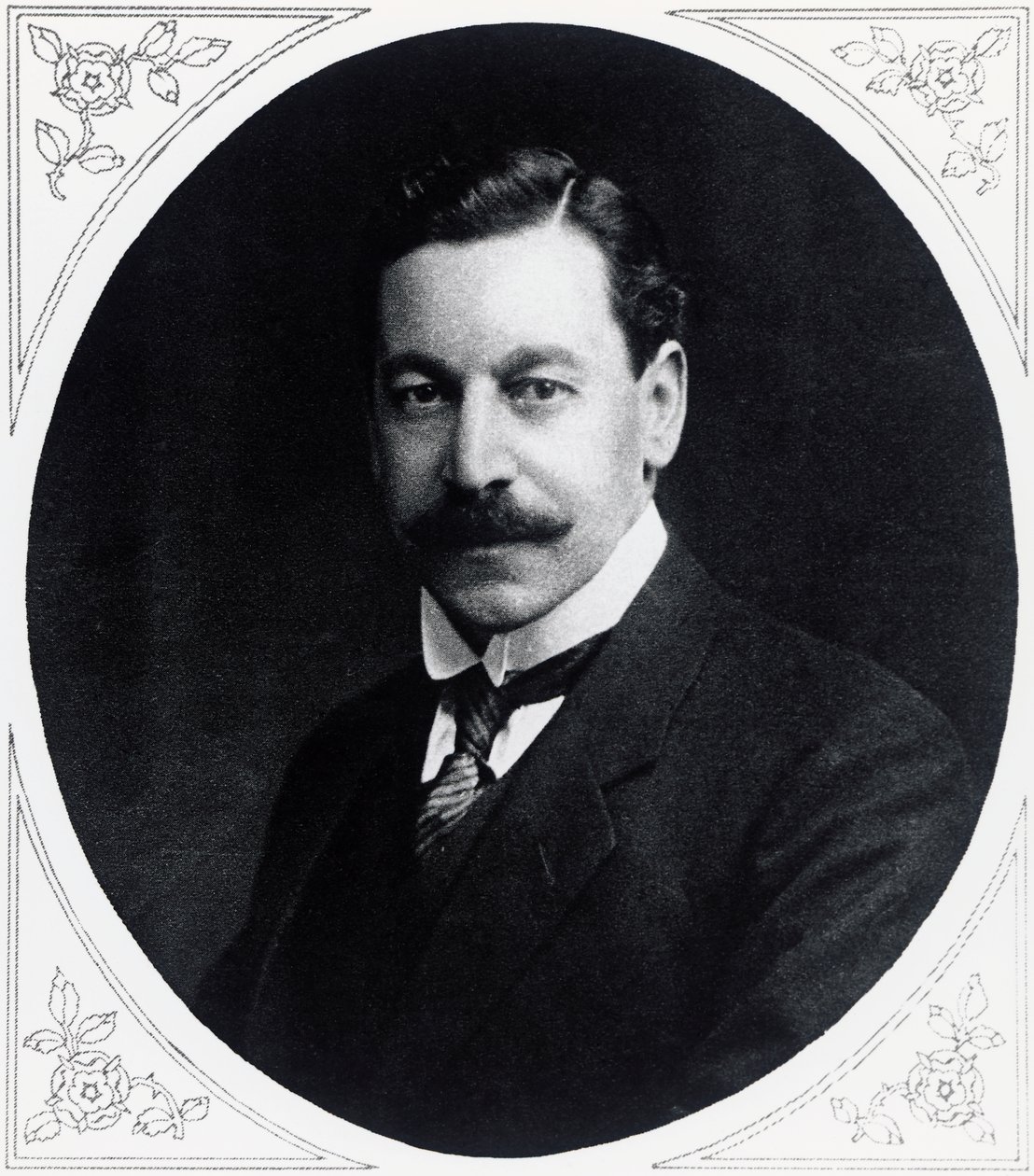 Retrato de Herbert Samuel (1870-1963), político inglês, de Illustrated War News, 19 de janeiro de J.B. and Brown J. Rowbotham