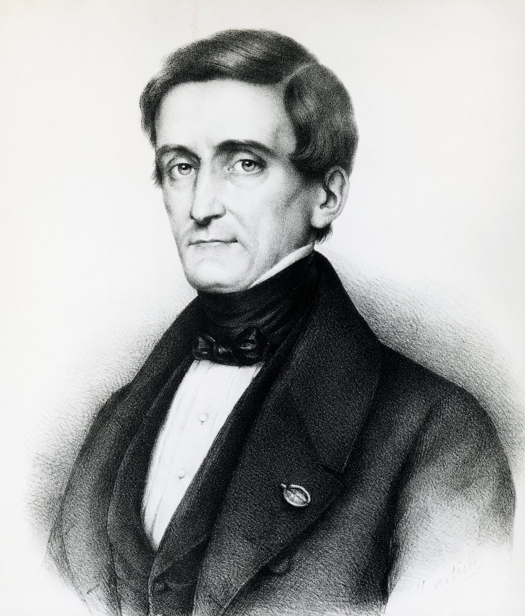 Retrato de Pellegrino Rossi (1787-1848), jurista italiano, litografia de J.B. and Brown J. Rowbotham