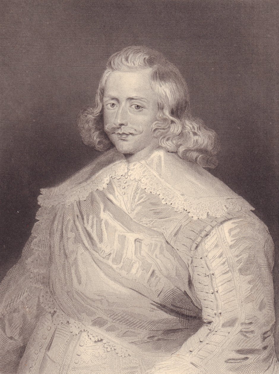 Retrato do Cardeal espanhol e General Fernando de Habsburgo (1609-1641), gravura de J.B. and Brown J. Rowbotham