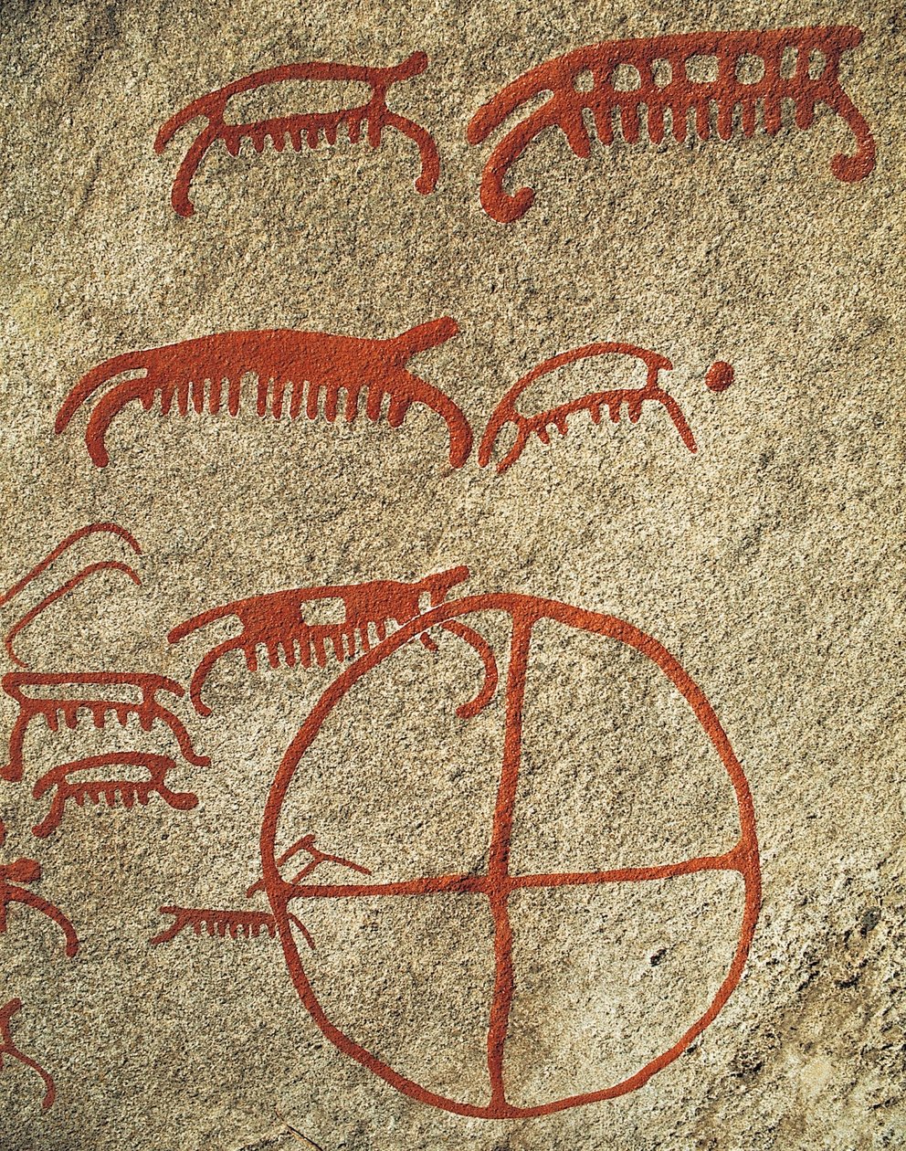 Gravuras rupestres de Vitlycke, Tanum, Suécia. de J.B. and Brown J. Rowbotham