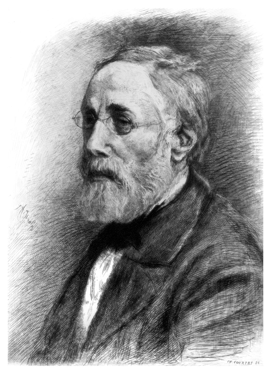 Jozef Israels, artista holandês, c1880-1882. de CL Courtry