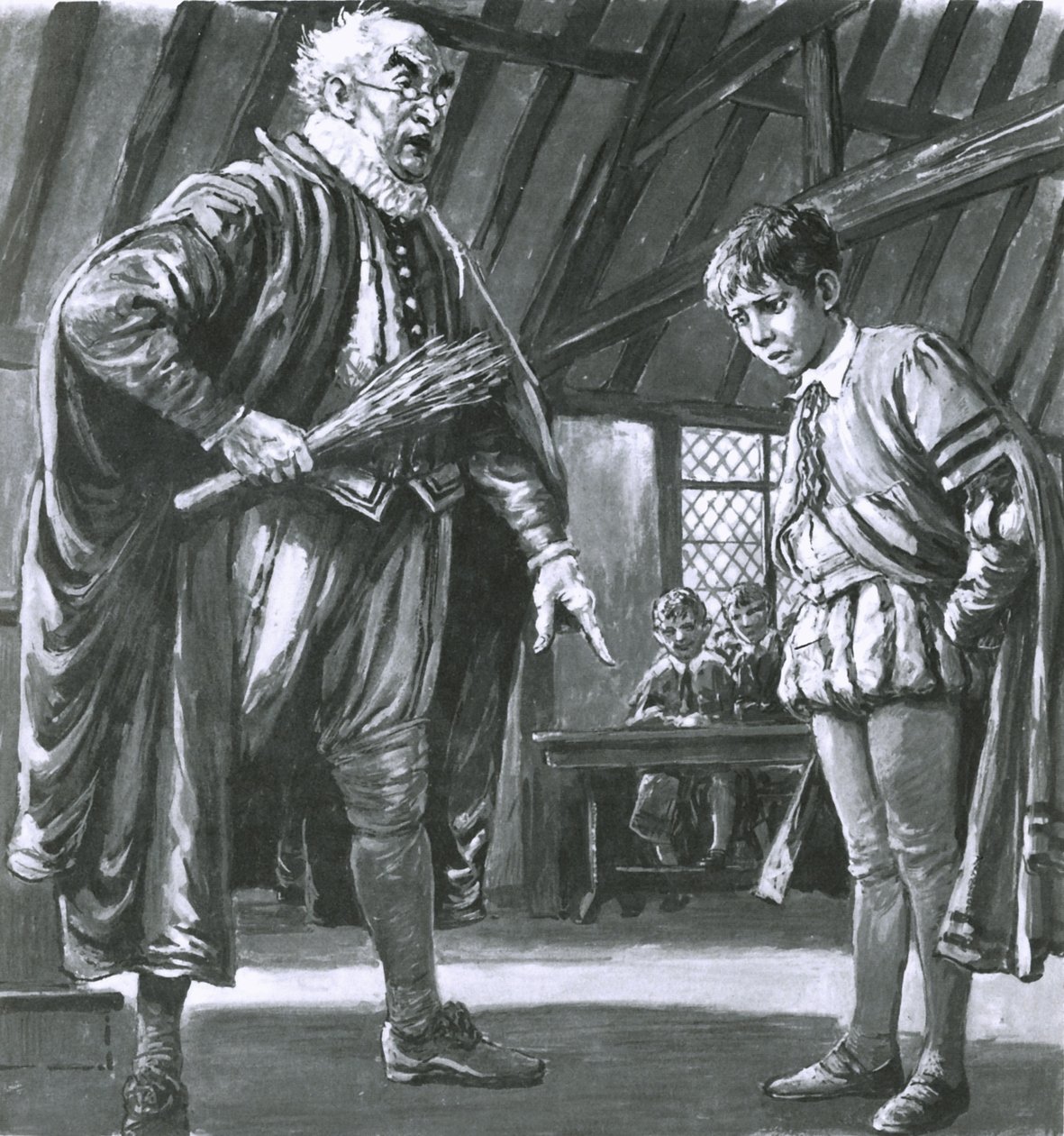 Shakespeare a ser disciplinado em criança de C.L. Doughty