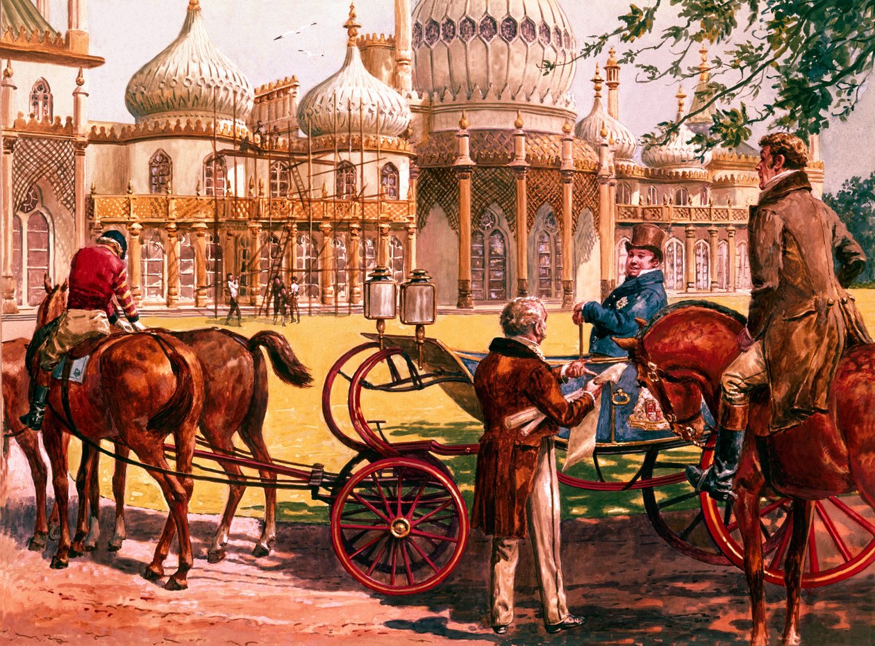 O Pavilhão de Brighton (guache sobre papel) de C.L. Doughty