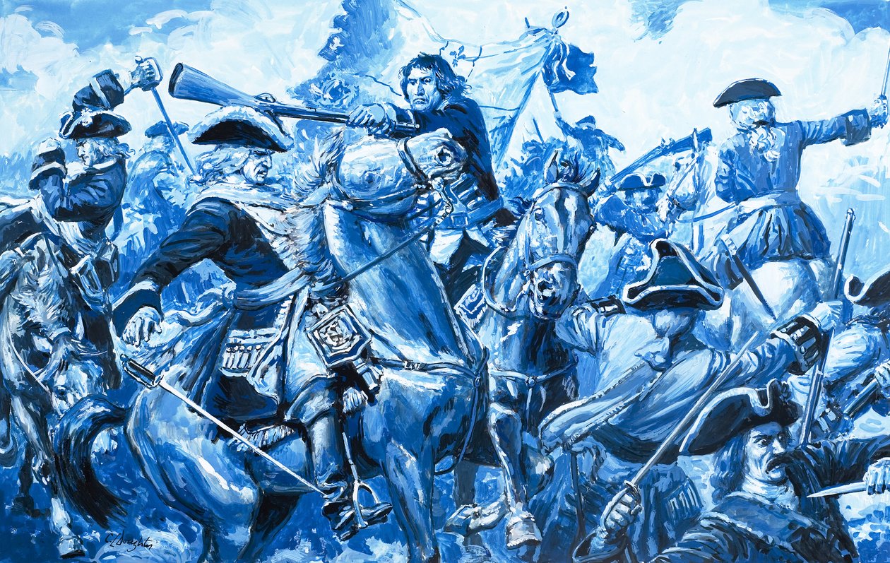 O Deus Sol Ímpio, de "A História de França" (guache sobre papel) de C.L. Doughty